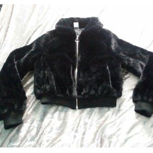 Black Faux Fur Jacket